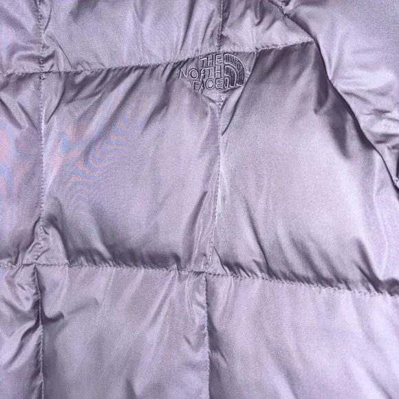 The North Face Women's Puffer Metropolis Parka Down Coat Lavender Lg Hood - Picture 7 of 11